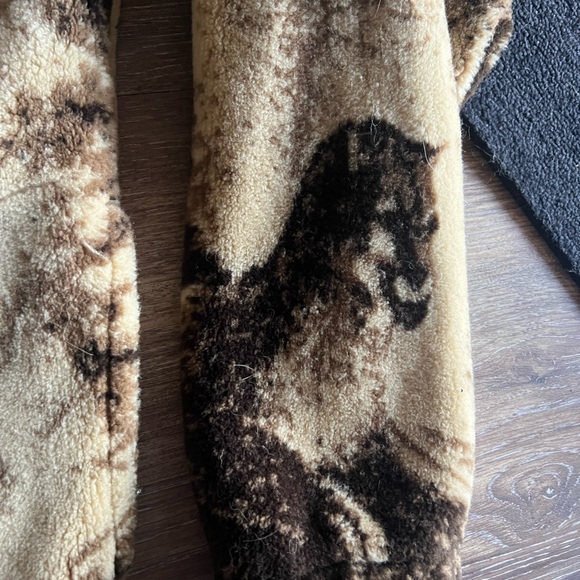 animal print fleece jacket zip up - Picture 5 of 10